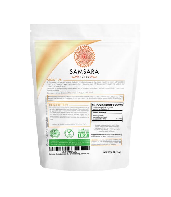 Frasco de quercetina Samsara Herbs