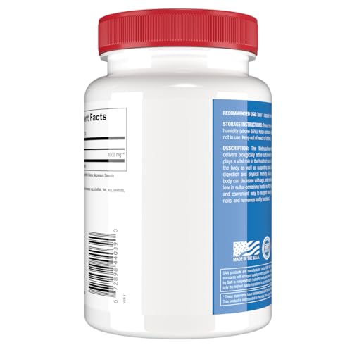 Cápsulas MSM 1000 mg apiladas