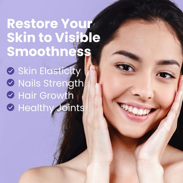 Etiqueta lateral del frasco de colágeno