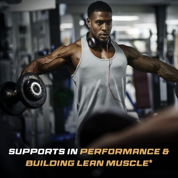 Frasco con etiqueta Sandhu's Creatina