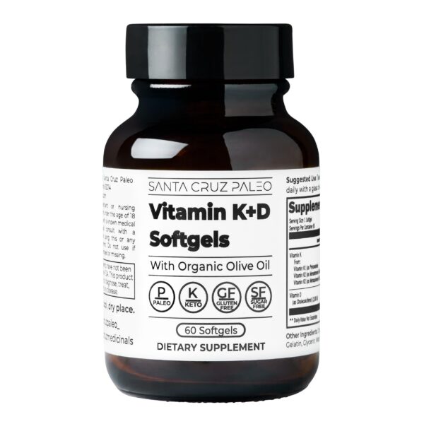 Etiqueta del producto Vitamina D y K