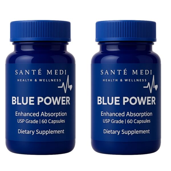 Frasco Sante Medi Blue Power Methylene Blue 120 cápsulas