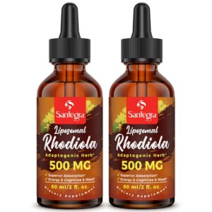 Frente de la botella Santegra Rhodiola liposomal