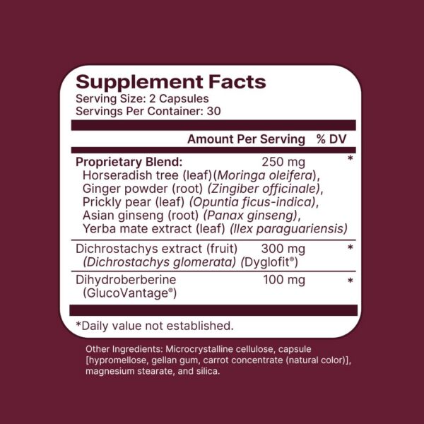 Version 1.0.0 Cápsulas de berberina en envase