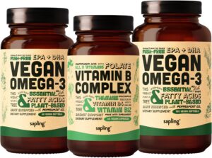 Version 1.0.0 Sapling frente del bundle vitaminas B y omega-3