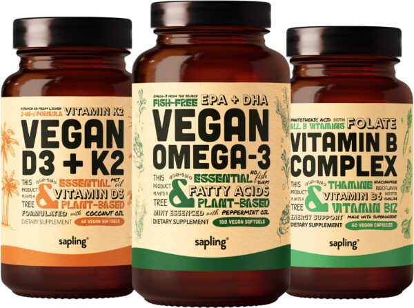 Version 1.0.0 Frente de envase Sapling Omega-3 vegano 180 softgels