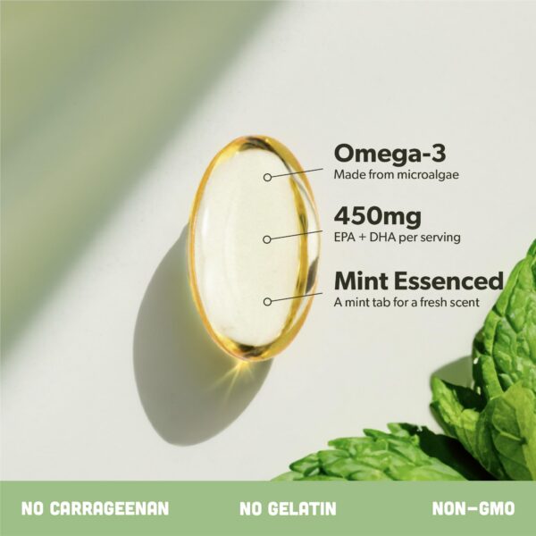 Sapling vegan omega-3 180 softgels caja lateral