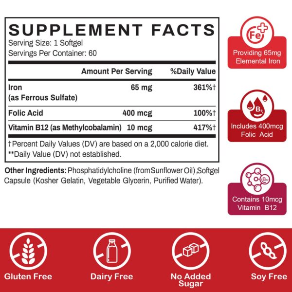 Sapotax Hierro liposomal etiqueta frontal