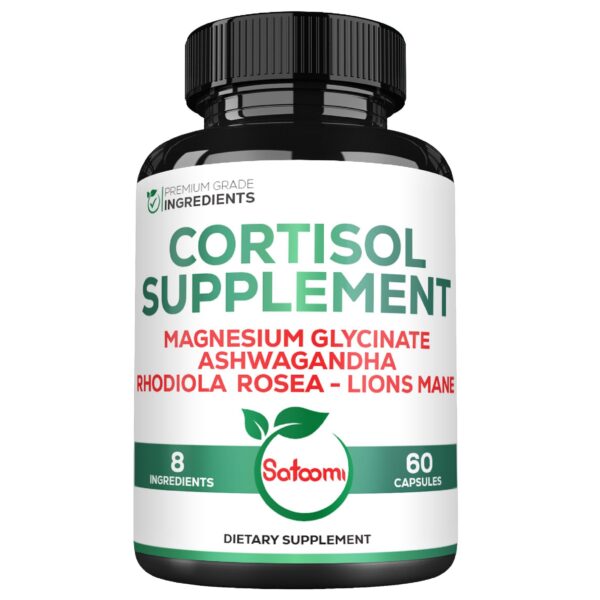 Frente de la caja Satoomi 8in1 Cortisol Manager