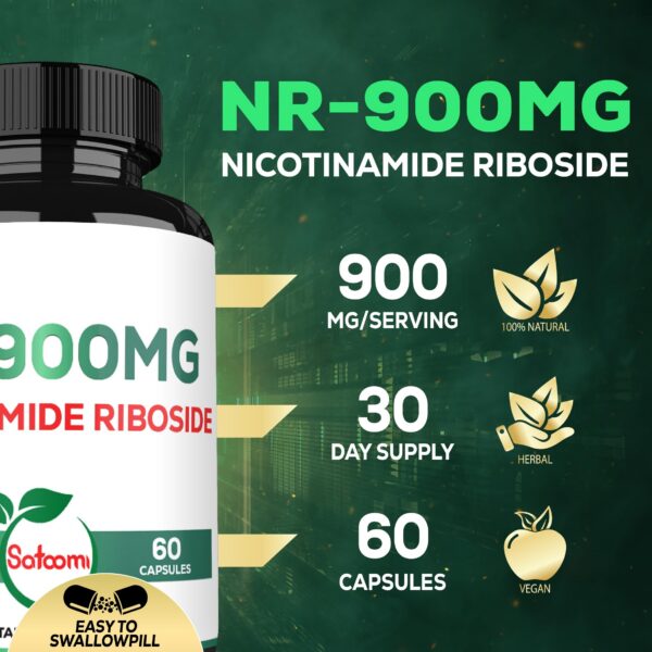 Caja con 60 cápsulas del suplemento NAD+ liposomado