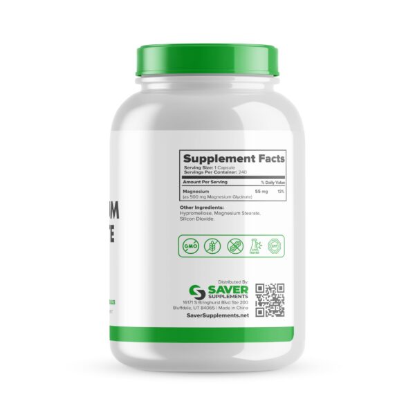 Cápsulas de magnesio glicinato