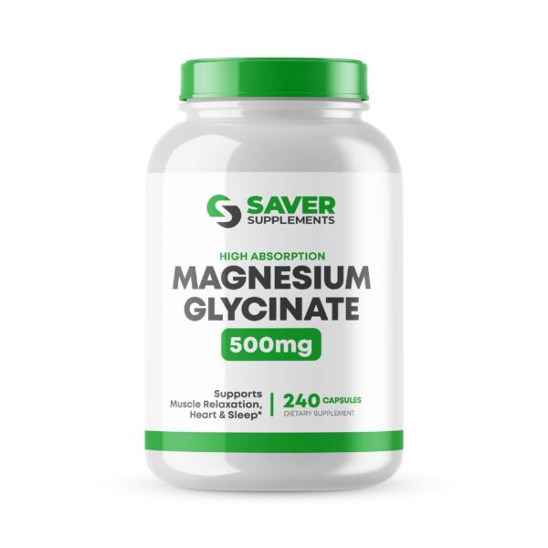 Frasco Saver Supplements Magnesio Glycinato