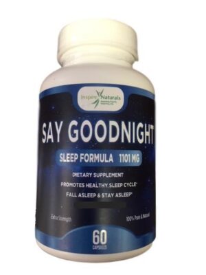Version 1.0.0 Say Goodnight melatonina 5mg suplemento natural frasco