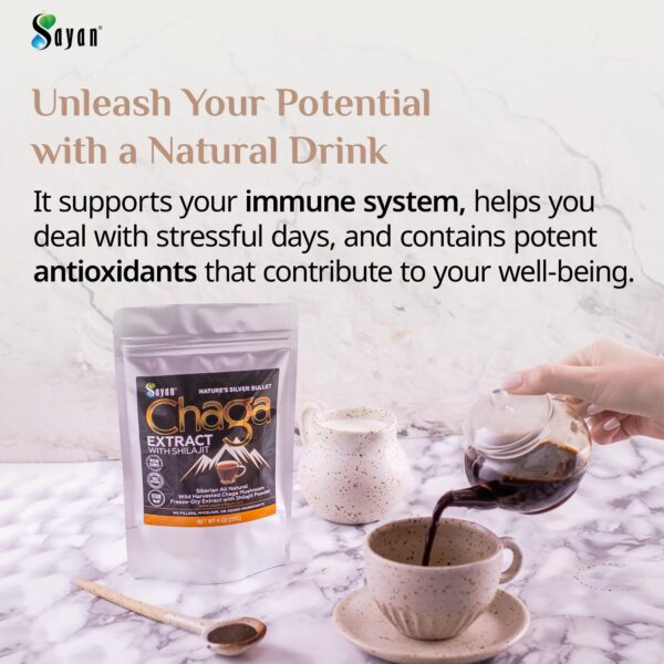 Sayan extracto natural sin cafeína para energía y claridad mental