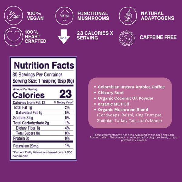 Producto SAYUU alternativa café sin cafeína con ingredientes naturales