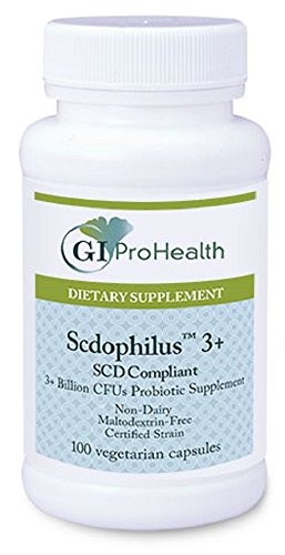 Frasco de Scdophilus 3+ probiótico Lactobacillus acidophilus GI ProHealth