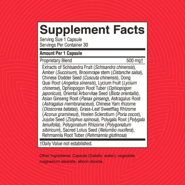 Schisandra y jujuba en fórmula