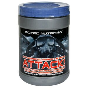 Scitec Nutrition Attack voluminizador celular sabor cereza 24 onzas