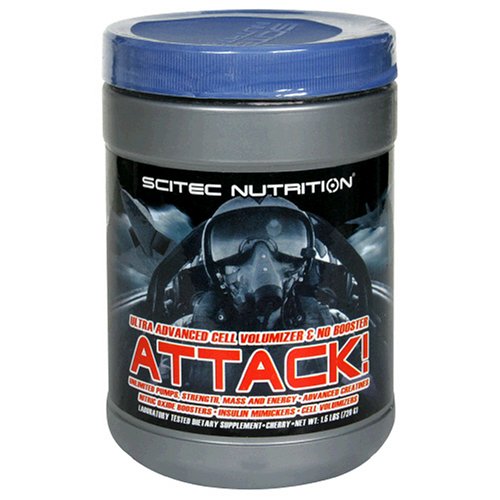 Scitec Nutrition Attack voluminizador celular sabor cereza 24 onzas