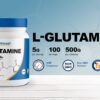 Version 1.0.0 Scoop con polvo L-Glutamina Nutricost sin sabor