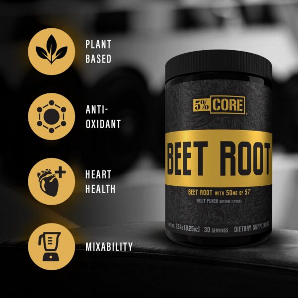 Version 1.0.0 Scoop con polvo de remolacha orgánica 5% Nutrition para preentreno