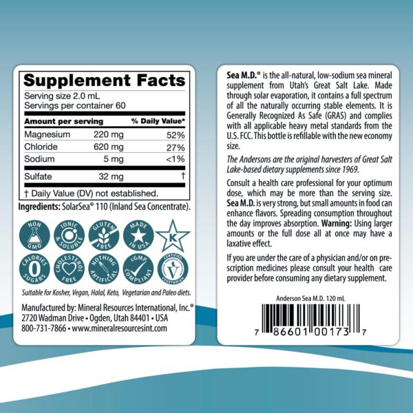 Version 1.0.0 Gotas de minerales trazas Sea M.D.