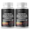 Sea Moss cápsulas JB Wellness Co etiqueta frontal