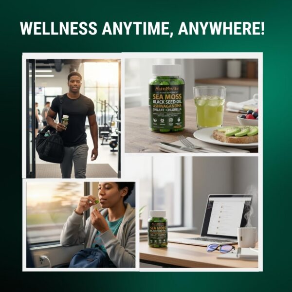 Version 1.0.0 Sea Moss Gummies con ashwagandha y bardana