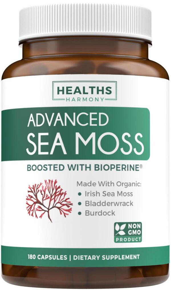 Capsulas Sea Moss irlandes organico