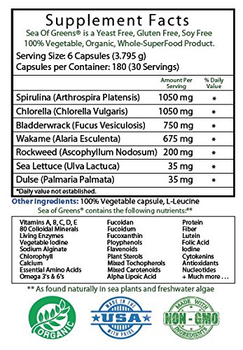 Detalle de etiqueta Sea of Greens