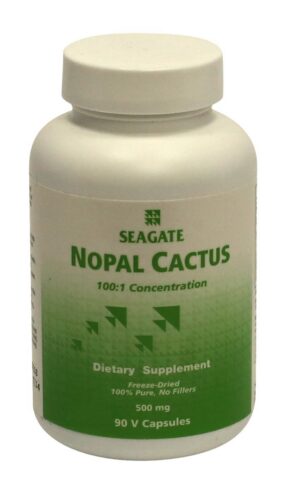 Version 1.0.0 Seagate Nopal Cactus cápsulas 500 mg para salud digestiva