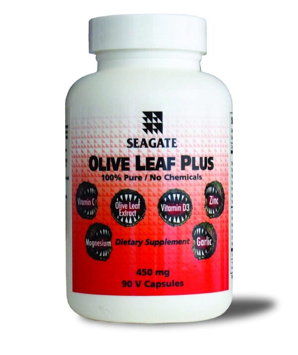 Seagate Olive Leaf Plus botella frontal suplemento inmunológico
