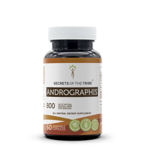 Secrets of the Tribe Andrographis suplemento 60 cápsulas 800 mg
