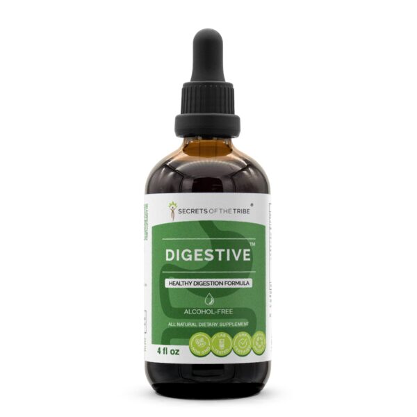 Botella de extracto líquido Secrets of the Tribe para digestión