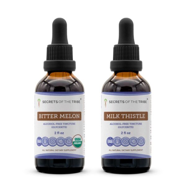 Extracto líquido melón amargo y cardo mariano, frontal