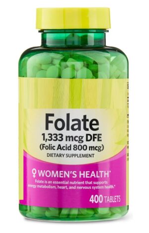 Botella de folato SEDLAV con etiqueta frontal