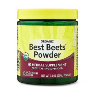 Polvo de remolacha orgánica, frente