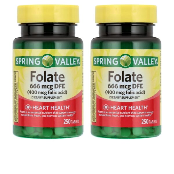 SEDLAV suplemento ácido fólico 400 mcg 250 tabletas rojo