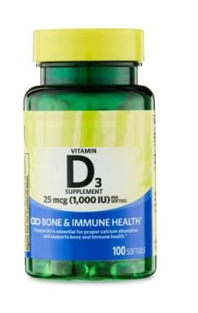 Botella de SEDLAV Vitamina D3 con cápsulas blandas rojas