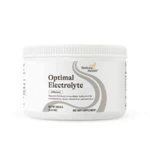 Frente del envase Seeking Health Electrolyte Powder