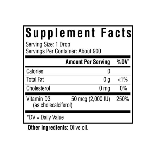 Seeking Health gotas vitamina d3 aceite oliva etiqueta frontal