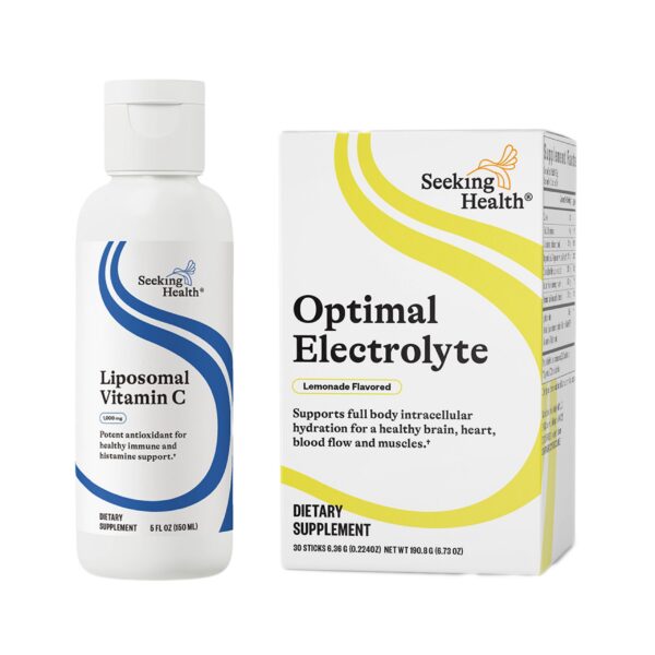 Seeking Health liposomal vitamina c sticks frente