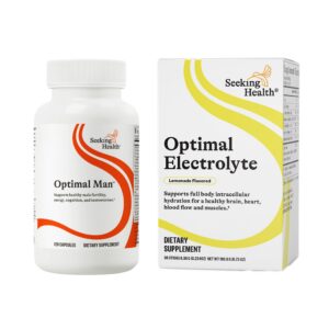 Version 1.0.0 Etiqueta frontal de Seeking Health Optimal Man Multivitamínico