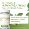 lado etiqueta suplemento natural ashwagandha selfevolve