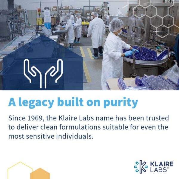 Detalle sello calidad Klaire Labs Pro-Biotic Complex probiótico