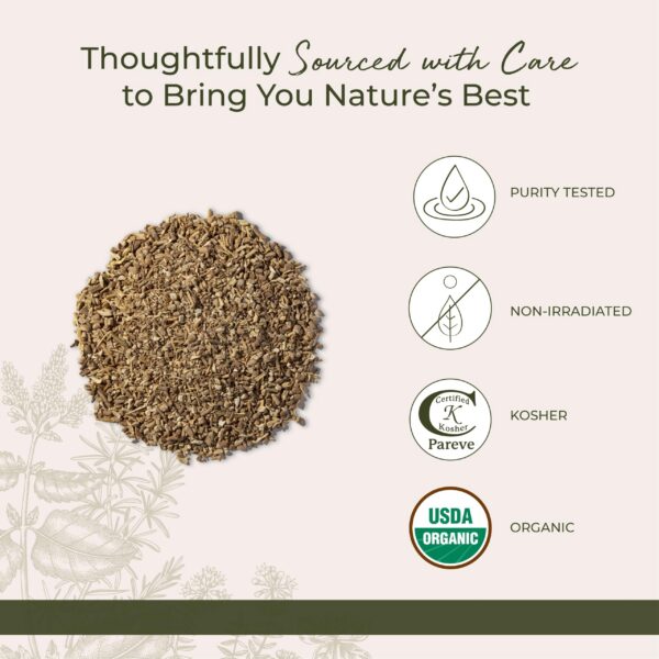 Sello certificación orgánica USDA para producto ashwagandha