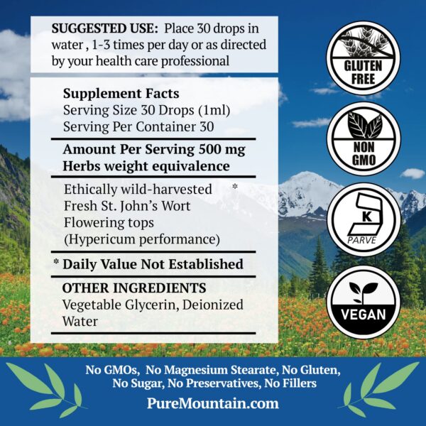 Sello kosher y vegano en tintura hierba de San Juan