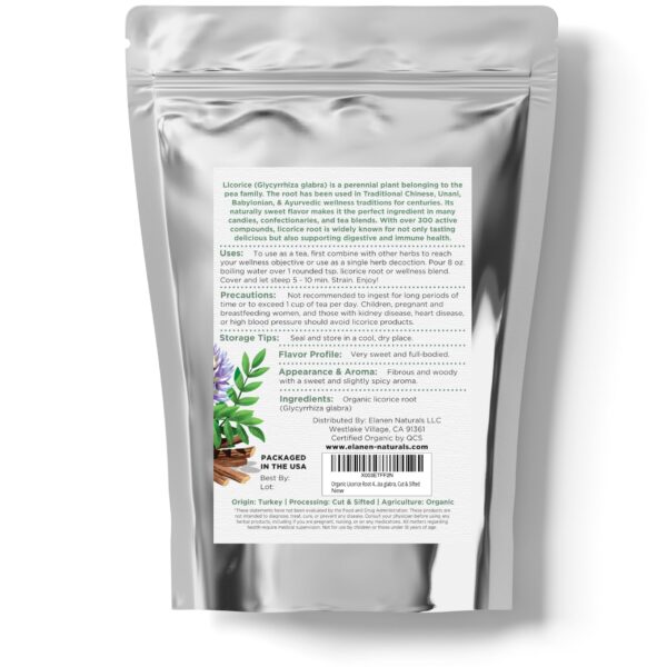 Detalle del sello USDA Organic en producto Elanen Naturals