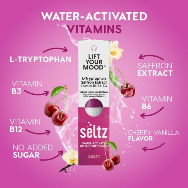 Vitamina B trifecta con L-Triptófano y azafrán.