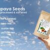 Semillas de papaya veganas sin gluten ni lactosa